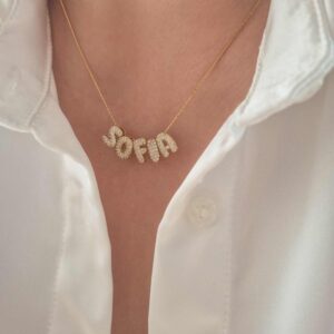Collar Bubble Letters