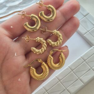 Mini Chunky Hoops