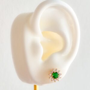 Aretes Verde Esmeralda