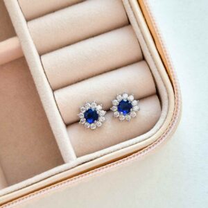 Aretes Azul Turquesa Silver