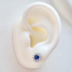 Aretes Azul Turquesa Silver