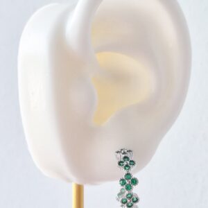 Argolla Mini Flores Verde