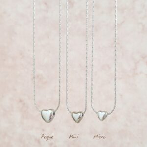 Mini Corazón Plateado